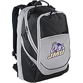 Broad Bay James Madison University Backpack JMU Laptop Computer Bag (Black & Gray)