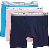 Tommy Hilfiger Mens Cotton Classics 3-pack Boxer Briefs, Medium Pink, Small US