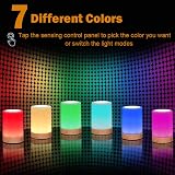 Caxmtu LED Night Light Touch Lamp 8 Color RGB Dimmable Rechargeable view 3