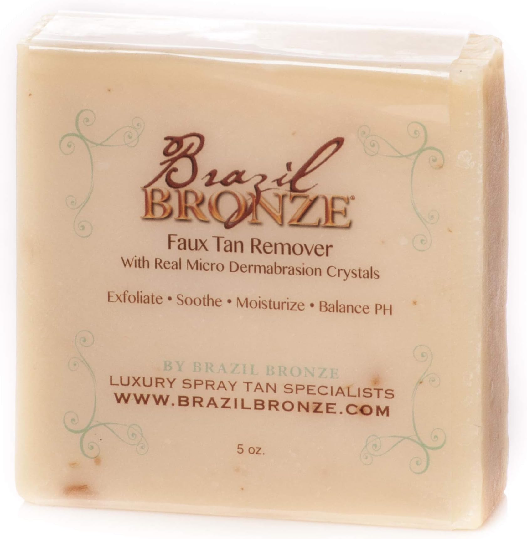 Brazil Bronze Faux Tan Remover - Spray Tan Remover, Made with real Dermabrasion Crystals, Exfoliate your tan, Moisturize your skin, Prepare your skin for a new tan, 5 oz