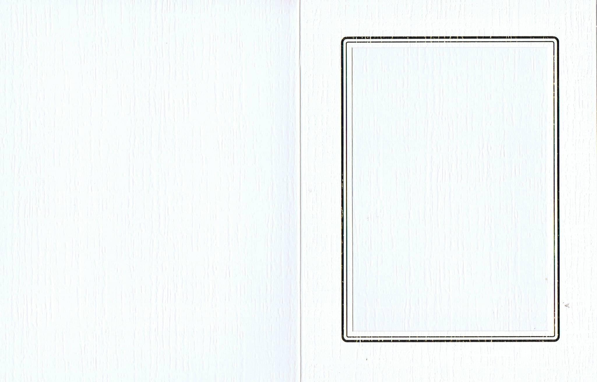 Professional Photo Card Stock Folder - 7 x 9 Inch with 4-1/2 x 6-1/2 Opening - Cream Textured with Gold Trim Picture Frame - Package of 10 Cards