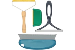 LIUTAOWMX 4 Pack Pet Hair Removal Tool, Cleaner Pro Pet Hair Remover for Cat and Dog, Reusable Carpet Scraper Lint Remover, Lint Shaver for Couch, Carpet, Clothing, Bedding, Car, Furniture, Pet Towers
