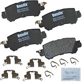 Bendix Priority1 CFC1624 Ceramic Rear Brake Pads for Mazda CX-3 2018-2016, CX-5 2015-2013