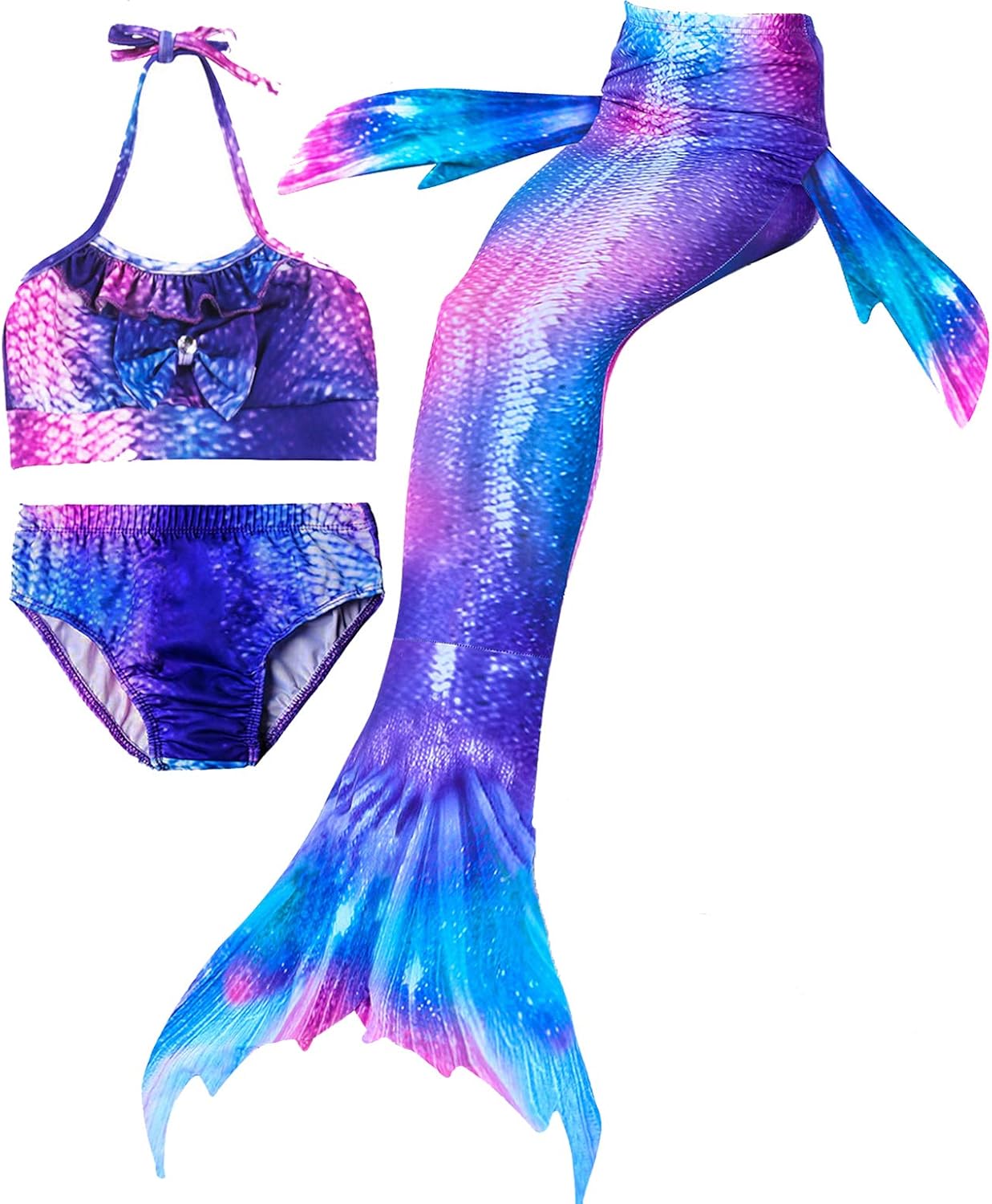 Mermaid Tails for Swimming,with Monofin,Children Mermaid