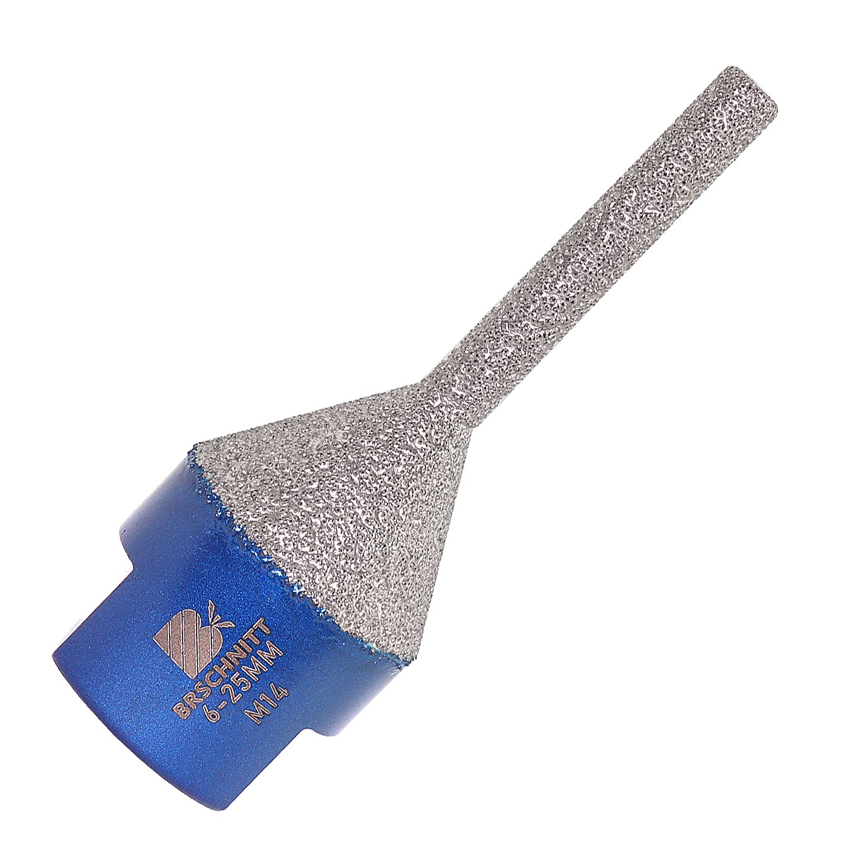 Diamond Beveling Chamfer Bit,Diamond Finger Milling Bits,BRSCHNITT 6mm-25mm with M14 Thread for Enlarging Shaping Existing Holes of Porcelain Tile Ceramic Marble Granite Countertop — image 1