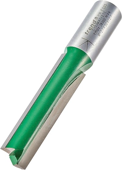Trend Trend CraftPro Straight Two Flute Router Cutter Bit 1/2 Inch Shank 12.7mm