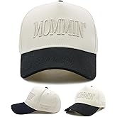 Mommin Hat for Women, Adjustable Cotton Embroidered Baseball Cap, Mother's Day Birthday Gifts for Mom from Daughter Son
