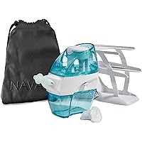 Navage Nasal Care DELUXE Bundle: Navage Nose Cleaner, 20 SaltPods, Triple-Tier Countertop Caddy, & Travel Bag. Clean Nose, He