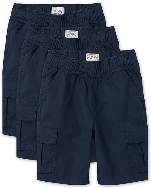 The Children's Place boys Pull On Cargo Shorts, Tidal, 4