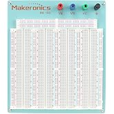 Makeronics 3220 Tie-Points Solderless Breadboard Blue | Experiment Plug-in Breadboard Compatible with Circuit/Arduino/Raspberry Pi