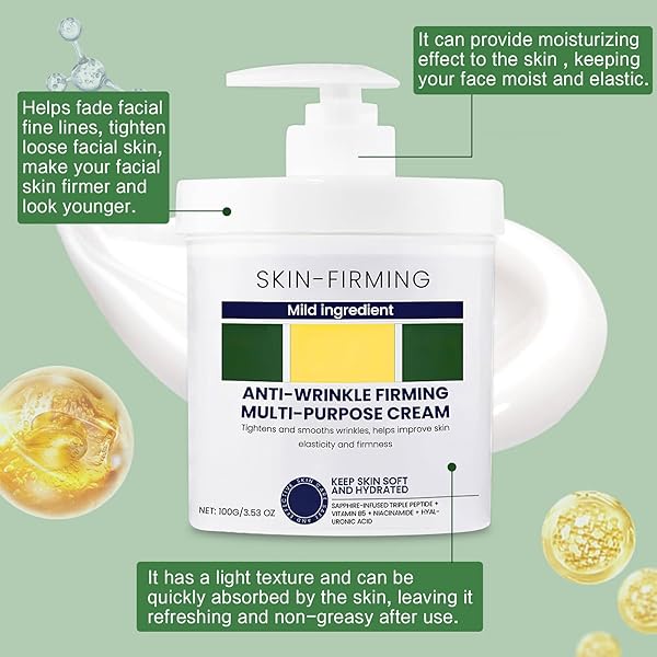 ADVANCED FIRMING & WRINKLE-REDUCING CREAM -SKIN FIRMING REJUVENATING CREAM, SKIN FIRMING REJUVENATING SERUM DEEP HYDRATION, SKIN FIRMING REJUVENATION FOR ALL SKIN TYPES (1.76 FL OZ)