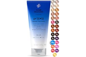Four Reasons Color Mask INTENSE Blue (27 Colours) - Intensive Toning Treatment - Colour Depositing Conditioner – Semi Permane