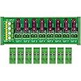 DIN Rail Mount DC 5-32V 8 Channel Pluggable Side Wiring Terminal Block Power Distribution Fuse Module, HCDC HD064RT