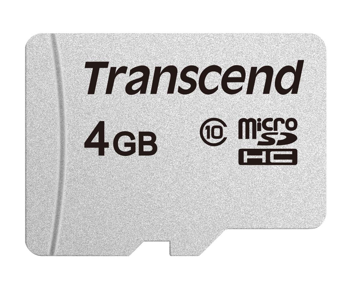 Transcend USD300S 4GB microSDHC Class 10 Memory Card without SD Adapter TS4GUSD300S