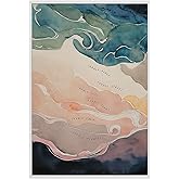 BIGAOYS Inhale Exhale Wall Art Poster Inspirational Wall Art Motivational Art For Mental Health Therapy Office Decor Teen Bedroom Room Decor Drawing room decoration 16x24inch Unframed