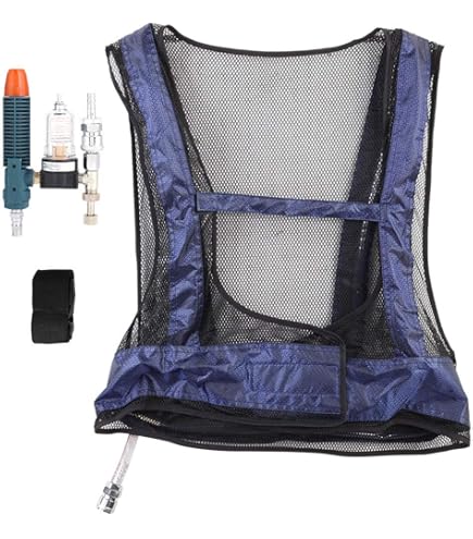 kebyy Vortex Tube Air Conditioner Waistcoat Compressed Air Cooling