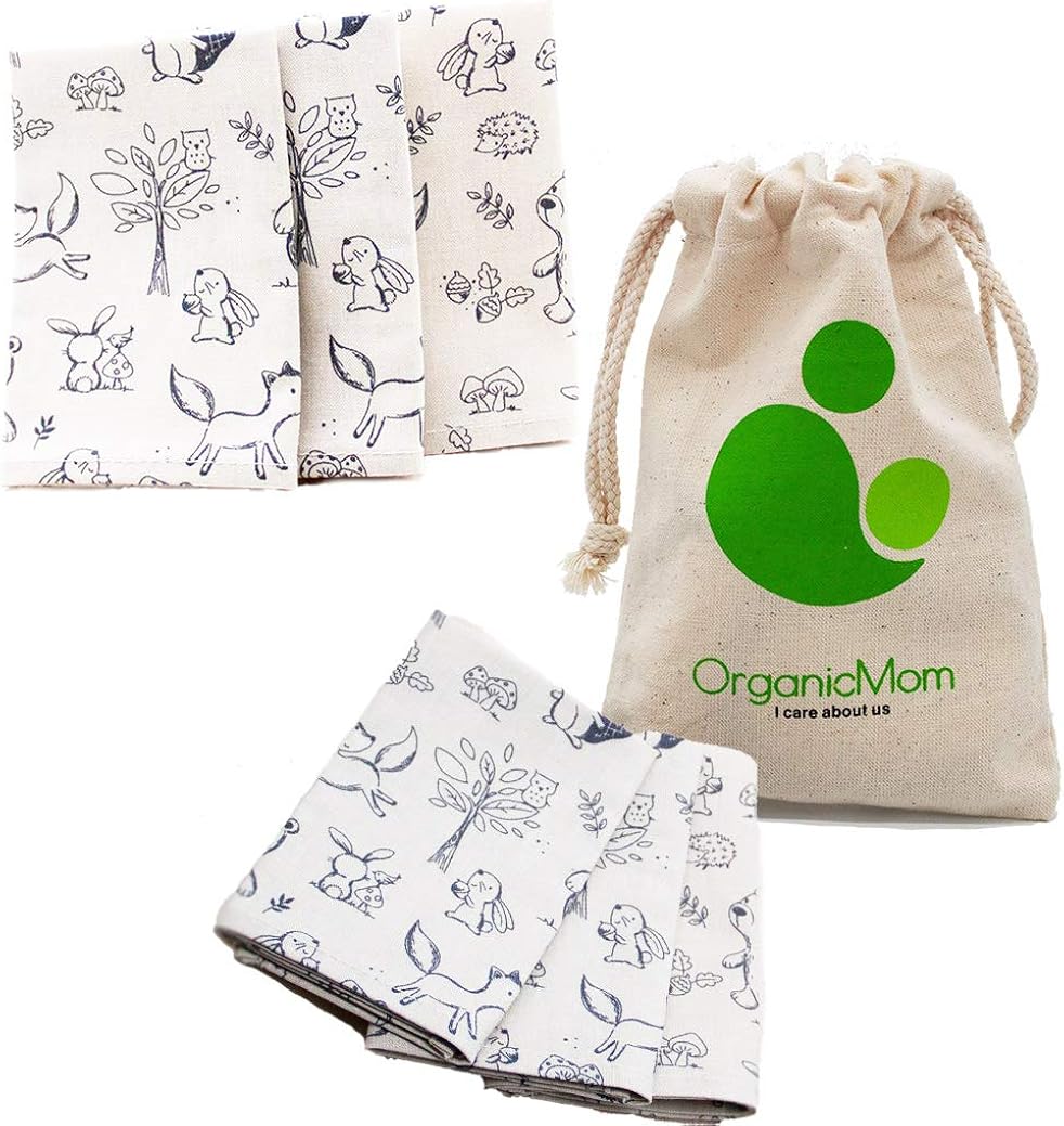 Stofftaschentücher Baumwolle 3er Set - Waschbare Öko-Taschentücher Made In Germany