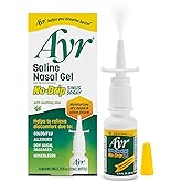 Ayr Saline Nasal Gel No-drip Sinus Spray With Soothing Aloe Vera, 0.75 Fl Oz Spray Bottle, (Pack of 1)