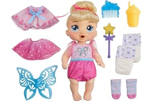 Baby Alive Fairy Fashions Harper Hugs Doll with Clothes Accessories, Blonde Hair, 11 Inches, Kids Toys, Ages 3+ (Amazon Exclusive)