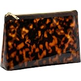 ORBENTO Retro Tortoise Printed Makeup Cosmetic Bag Mini Pouch