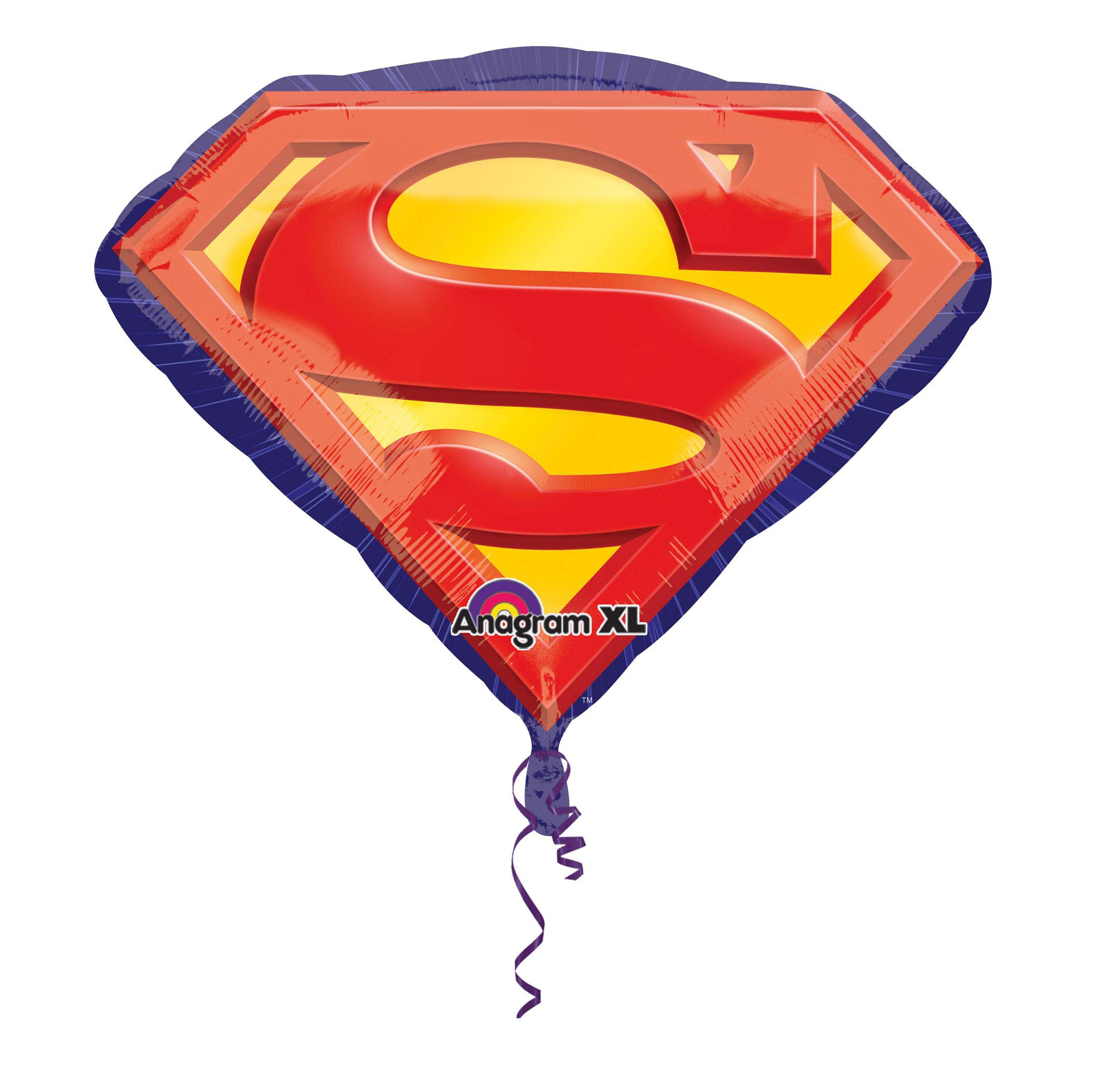 Photo 1 of Anagram International 10022957 International Superman Emblem Pack Balloon, 26", Multicolor