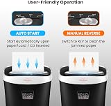 VidaTeco 10-Sheet Cross-Cut Shredder 4x36mm 5L Bin 40min Cool Jam-Proof view 5