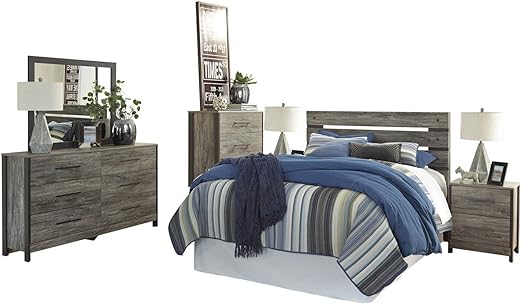 Amazon Com Ashley Cazenfeld 6pc Queen Panel Bedroom Set