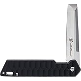 Smith &amp; Wesson 24/7 Folding Cleaver with Chisel Blade and 7.75 Overall Length 3.25 in Blade Length,Black