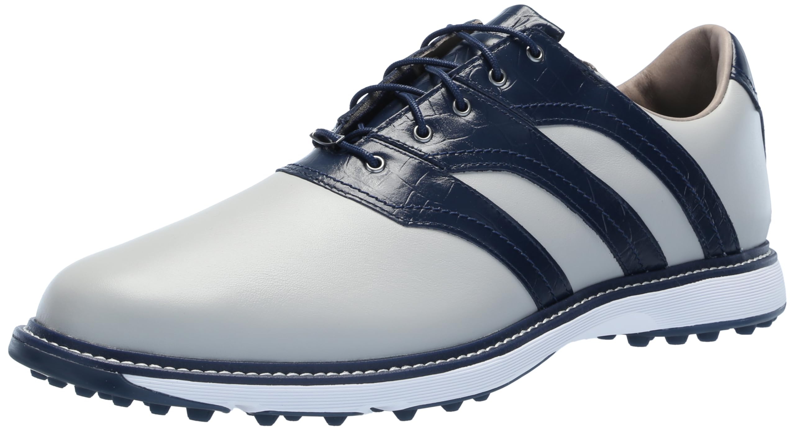 adidas Men’s MC Z-Traxion Spikeless Golf Shoes, Grey Two/Collegiate Navy/Footwear White, 4