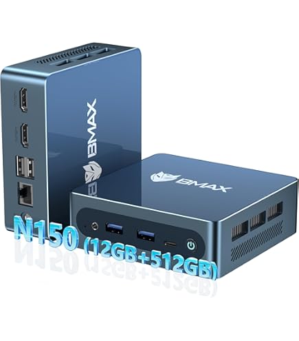 Amazon.com: Bmax Mini PC 4K 60Hz Mini Desktop Computer Dual-Band