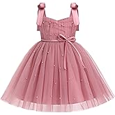 EULIMENE Toddler Girls Tulle Dress Spaghetti Strap Tutu Birthday Princess Pageant Party Dresses 9M-4Y