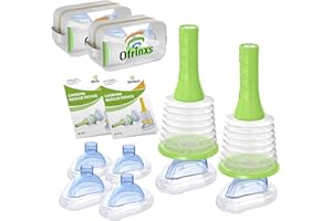 Ofrinxs Choking Rescue Device 2 Sets - Home Kit & Travel Kit - Anti Choking Device, Portable Airway Suction Device for Kids and Adults