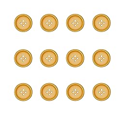 Libiline 100pcs Resin Button Solid Color 4Holes