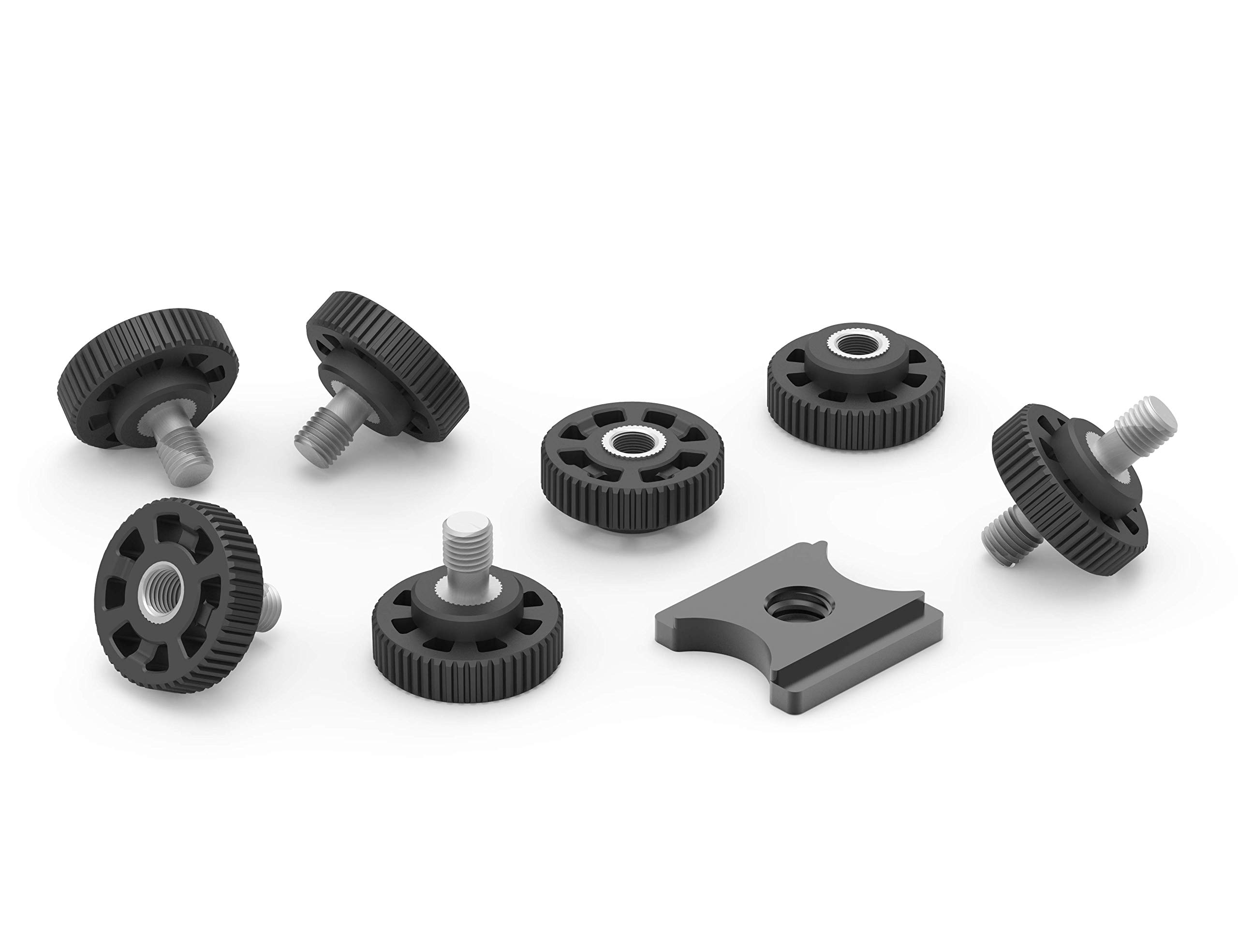 DREAMGRIP Original Connection Kit with 4 Universal 1/4" Bolts, 2 Nuts, Double Stud Bolt, and Track Connector compatible for the most of photo/video accessories and extensions