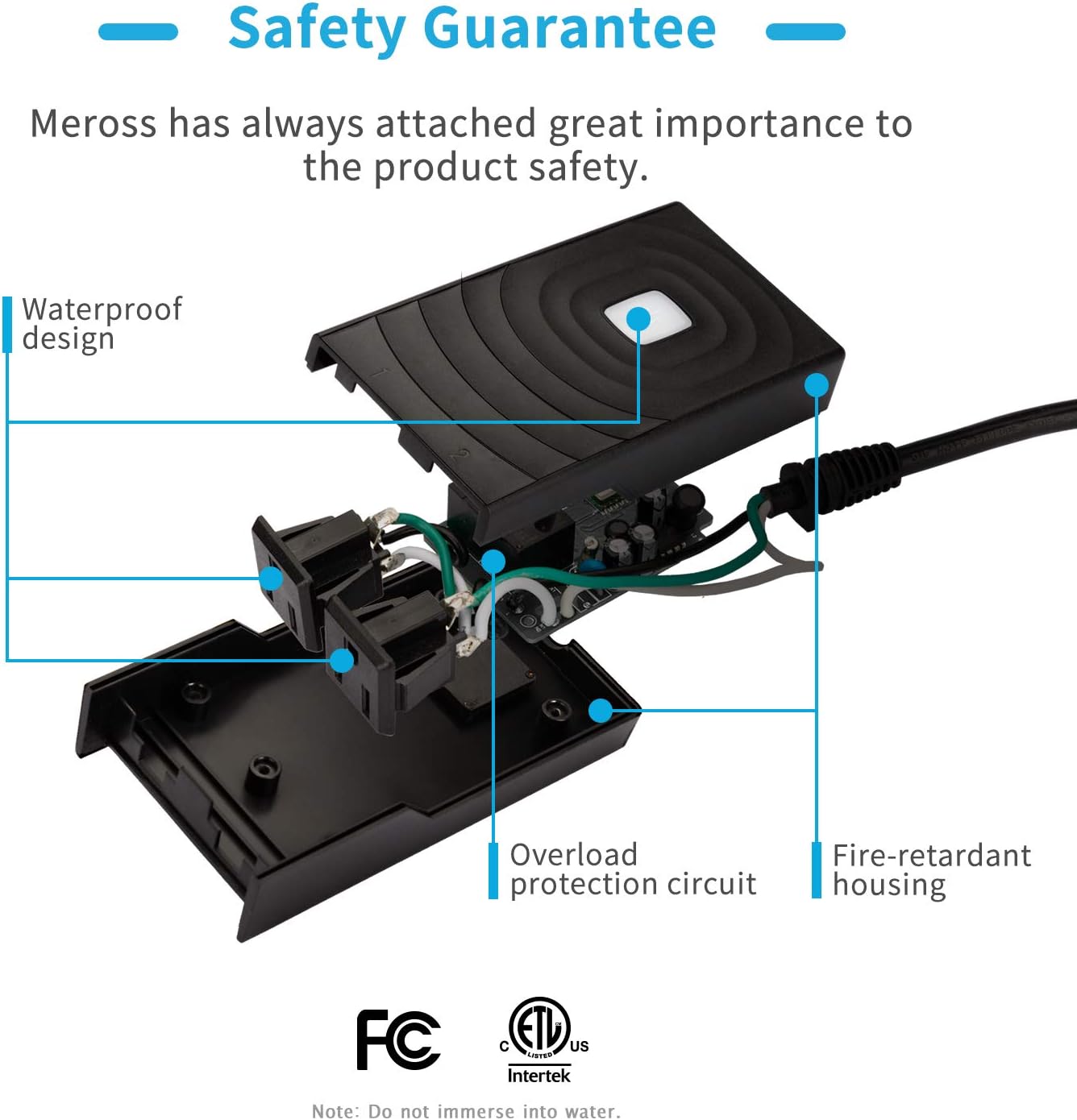 meross Smart Outdoor Plug, Waterproof WiFi Outdoor Outlet, Compatible with Apple HomeKit,  Alexa, Google Assistant and SmartThings, Remote Control, Timer, FCC and ETL Certified - - 