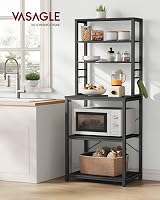 VASAGLE Kitchen Storage Rack 6-Tier, Charcoal/Ink Black, 40x60x167 cm view 2