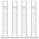 Labasics 4-Pack Borosilicate Glass 50 ml Heavy Wall