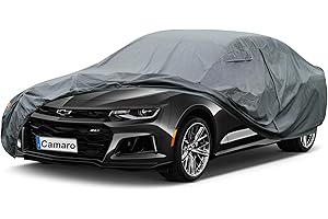 GUNHYI Premium Car Cover Custom Fit Chevrolet Chevy Camaro (2010-2025), 16 Layers Heavy Duty Car Cover Waterproof All Weather with Zipper Door for Sun Rain Snow Dust Uv Protection