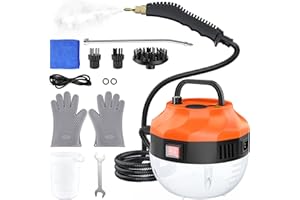 TIMISSU Steam Cleaner Handheld, 2500W High Pressure Steam Cleaner for Home Use, Portable Steam Cleaning Machine, Car Steamer with Brushes, Steamer for Cleaning Upholstery Grout Tile Kitchen Bathroom