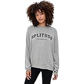 SPLITS59 Women's Andie Oversized Fleece Varsity Graphic Sweatshirt
