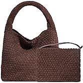 JINMANXUE Woven Purse for Women, Neoprene Top-handle Shoulder Bag, Hobo Tote, Travel Handbag, Wrist Bag For Work Shopping