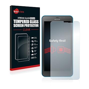 Savvies Panzerglas für Microsoft Lumia 640 XL Dual 9H Echtglas Schutzfolie