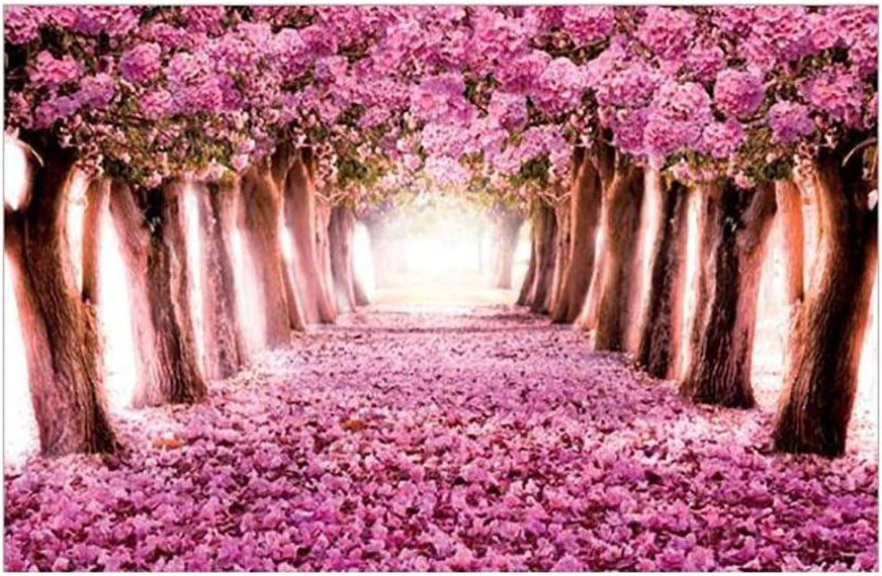 Wouke Jigsaw Puzzles 1000 Pieces for Adults for Kids-Cherry Tree Road,Every Piece is Made of Basswood,Large Jigsaw Puzzles Wooden Floor Puzzle Kids DIY Toys for Home Decor