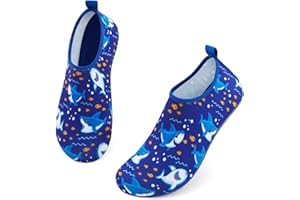 ATHMILE Toddler Water Shoes for Kids Boys Girls，Swim Quick Dry Aqua Socks Little Kid Baby Youth Children Non-Slip for Beach Pool Outdoor Sports Walking