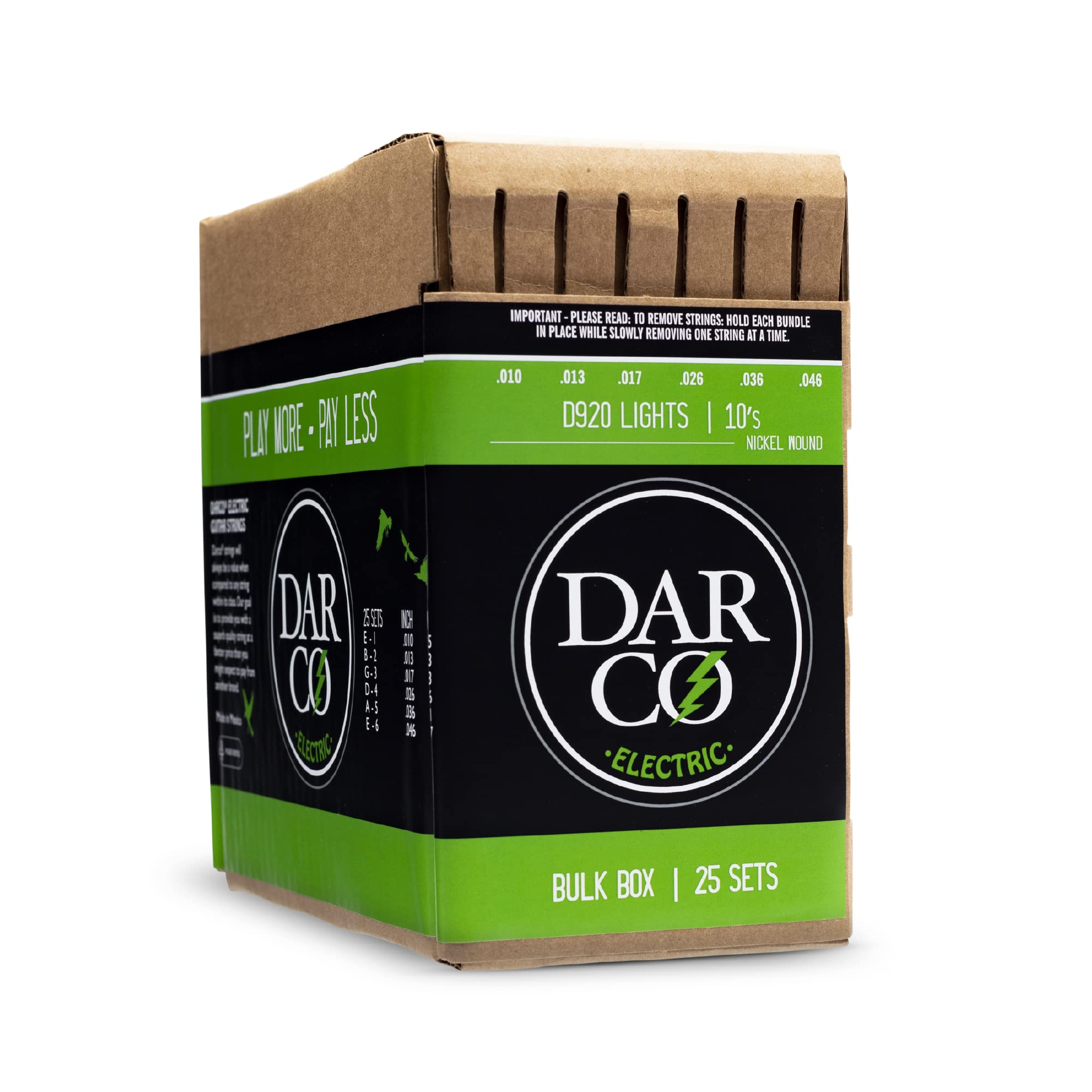 DARCO - DARCO ELECTRIC LIGHT NICKEL WOUND 10-46, BULK/25