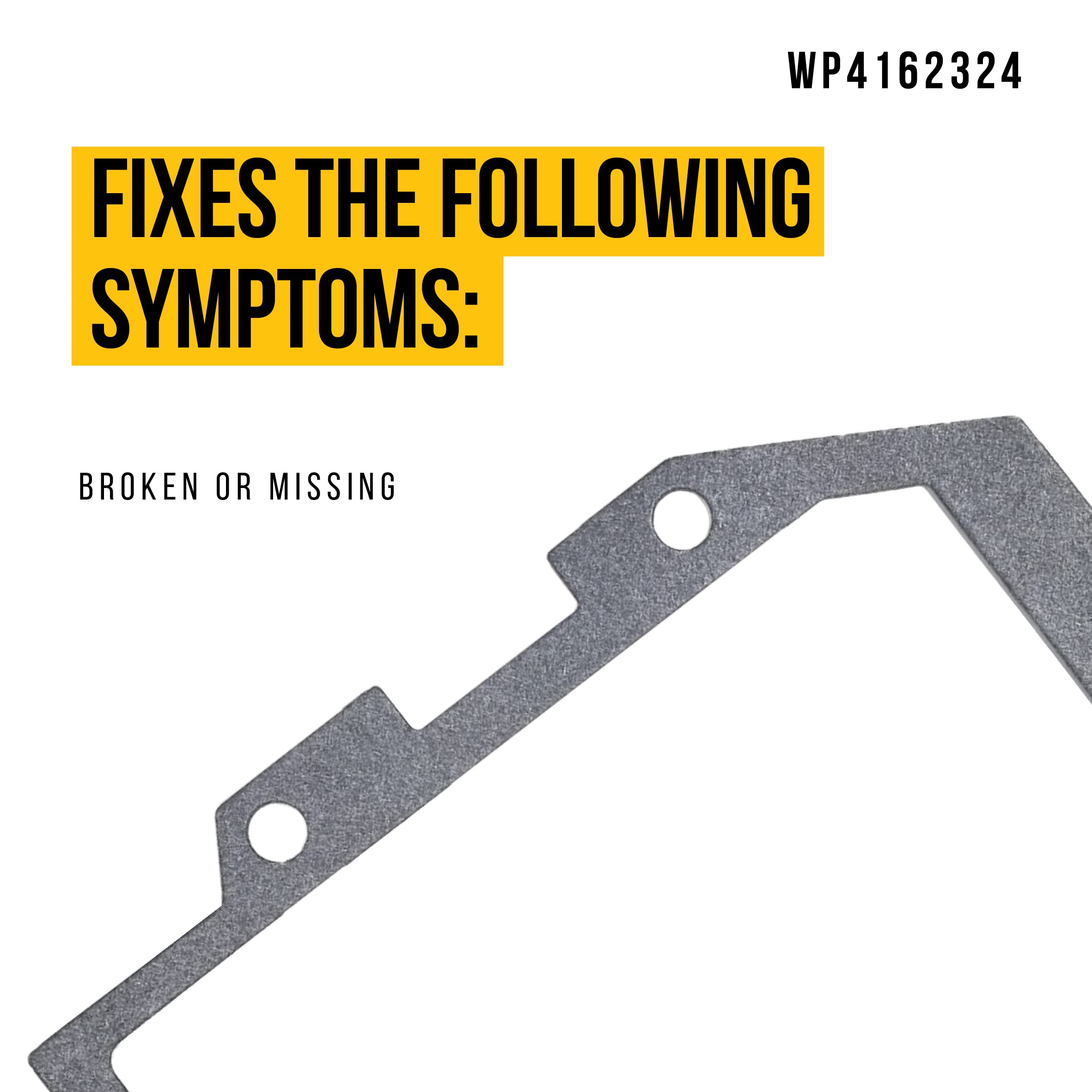 WP4162324 4162324 Transmission Case Gasket - Compatible Whirlpool KitchenAid Mixer Parts - Replaces AP6009161 557511 PS11742306 - Exact Fit for Stand Mixers, Made of Durable Materials