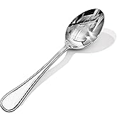 KINGSTONE 4 Piece Teardrop Dinner Spoons(8.14 inch), 18/10 Stainless Steel Spoon Set, Premium Table Spoons, Durable Metal Spoon for Home, Kitchen, Restaurant, Mirror Polished, Dishwasher Safe