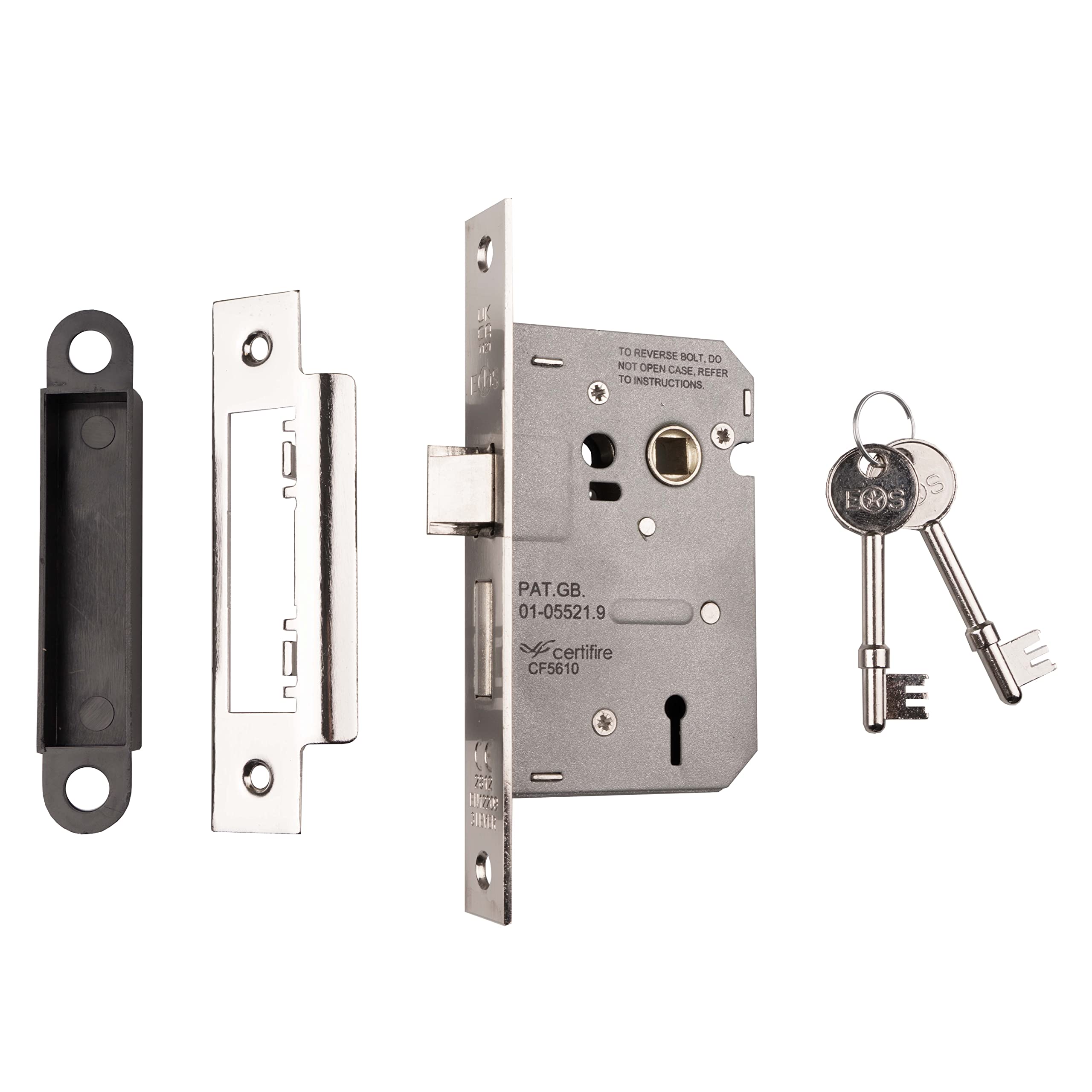 Carlisle Brass LSE5325NP/BP Sash Lock, Polished Nickel, 2.5 inch