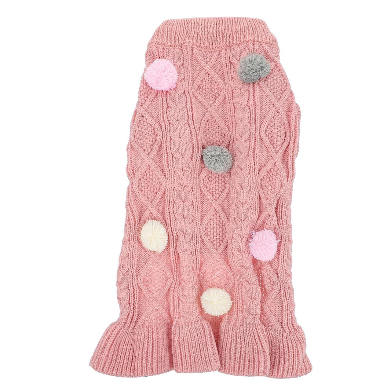 FRCOLOR Pet Skirt Trim Coat Wool Shirt Knitted Dress Small Dog Jumper Skirt Warm Puppy Jumper Cat Sweater Festival Dog Costume Puppy Dress Cat Clothing