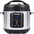 Crock-pot 8-Quart Multi-Use XL Express Crock Programmable Slow Cooker with Manual Pressure, Boil & Simmer with Extra Sealing Gasket, Stainless Steel